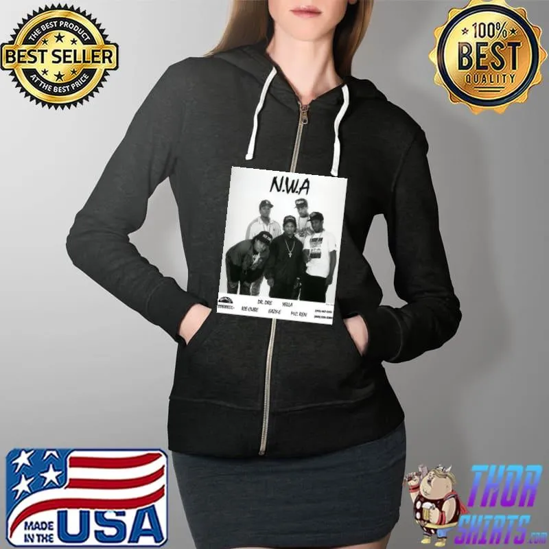 Nwa love best gift for nwa lovers T-Shirt Full Zip Hooded