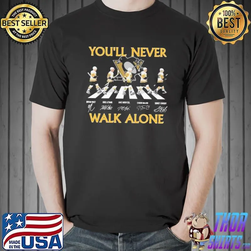 Pittsburgh penguins you'll never walk alone abbey road shirt