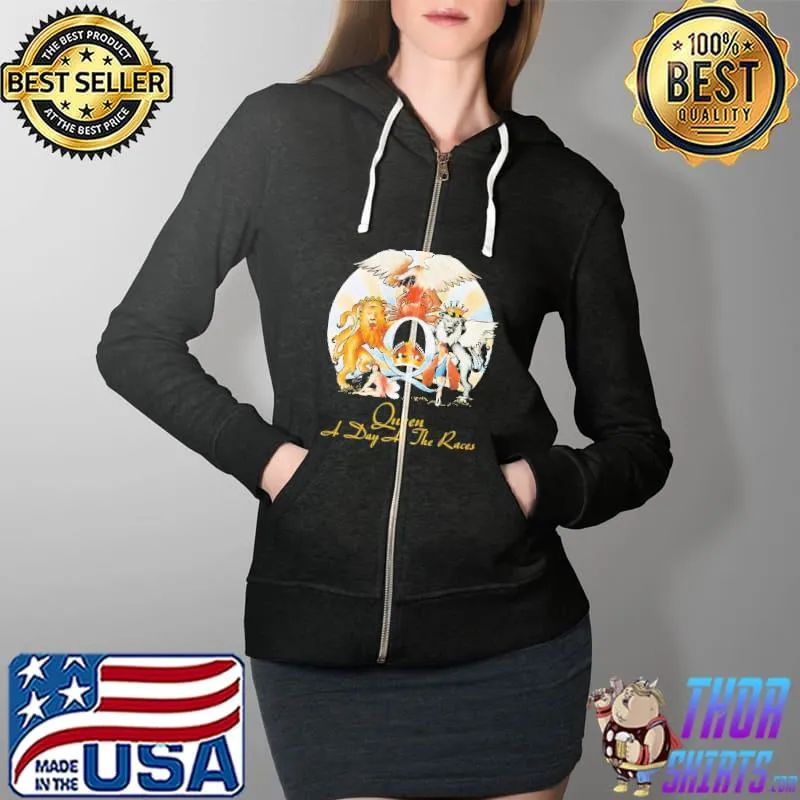 Queen A Day At The Races Shirt Full Zip Hooded