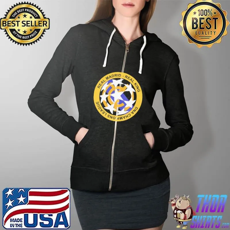 Real MAdrid Real King DNA Champions League s Full Zip Hooded