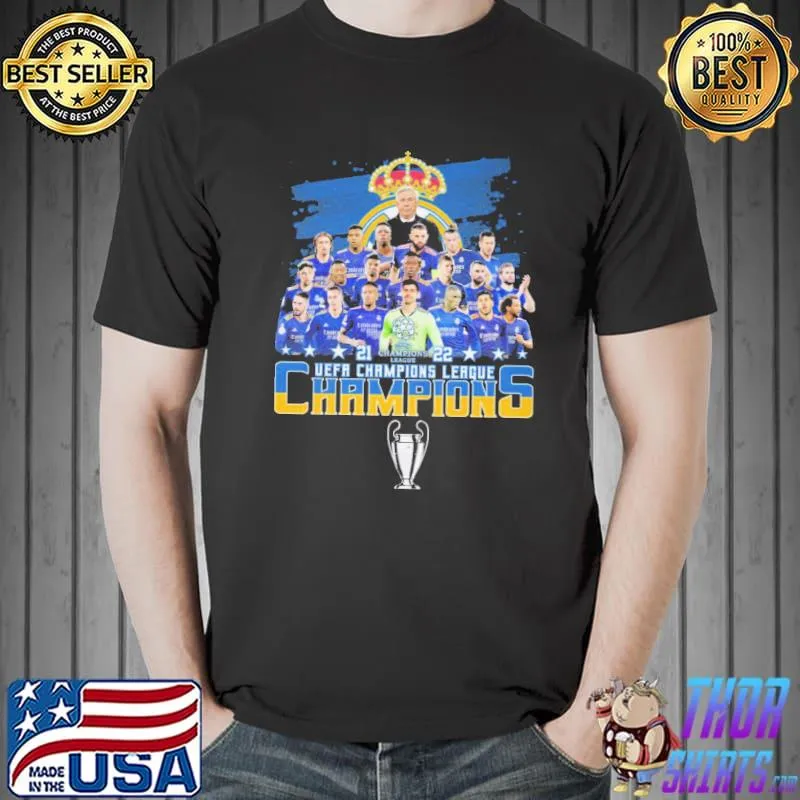 Real Marid UEFA Champions League Shirt Unisex