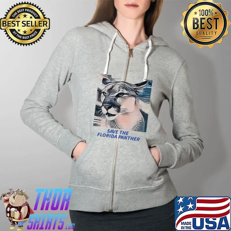 Save the Florida panther s Full Zip Hooded