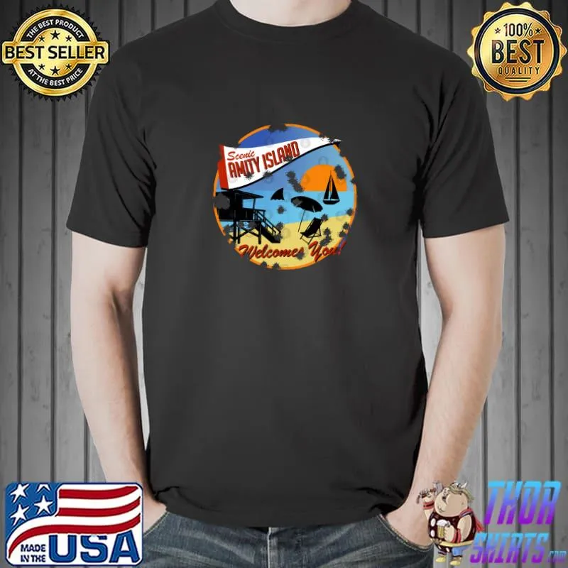 Scenic Amity Island Tourist T-Shirt