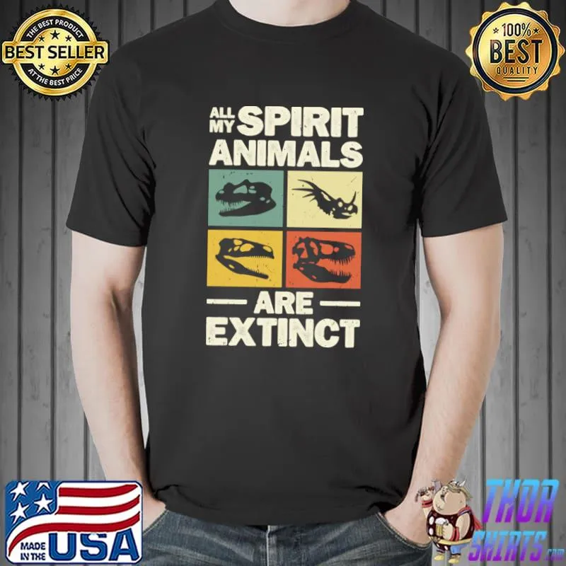 Spirit Animal Fossils Paleontologist Fossil Hunting T-Shirt