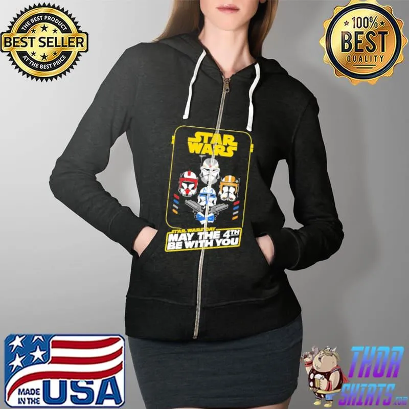 Star Wars Day MAy The 4th Be With You Shirt Full Zip Hooded