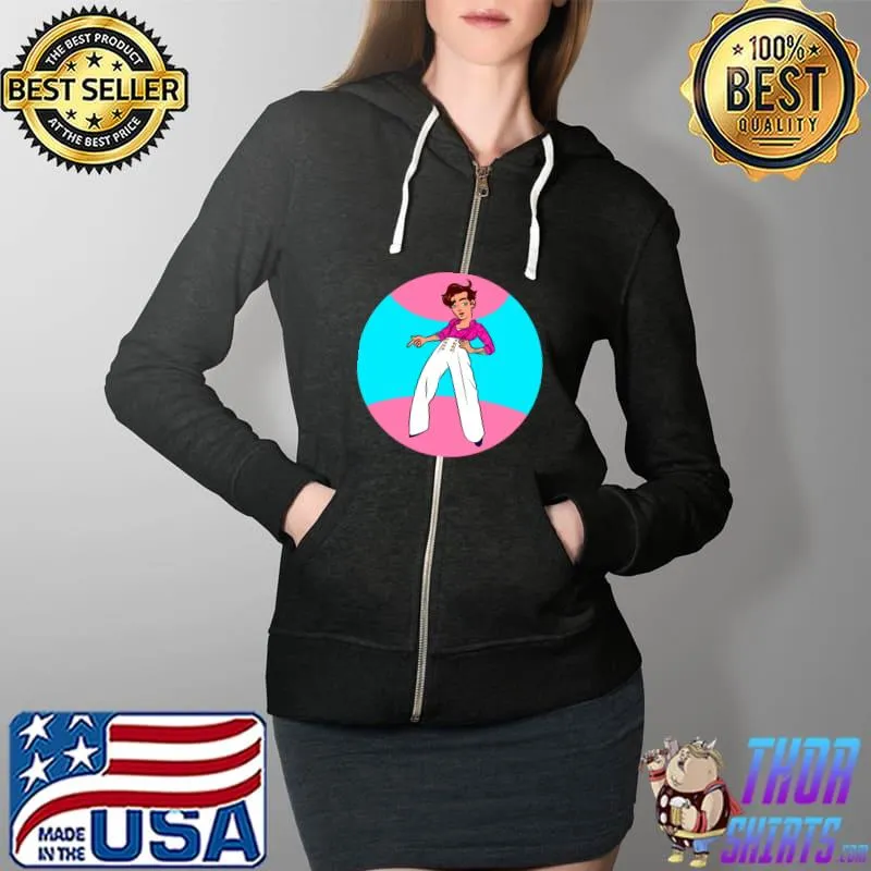Stylish Musician T-Shirt Full Zip Hooded