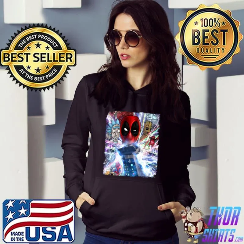 The Power of Glove Rick and Morty Deadpool T-Shirt Hoodie