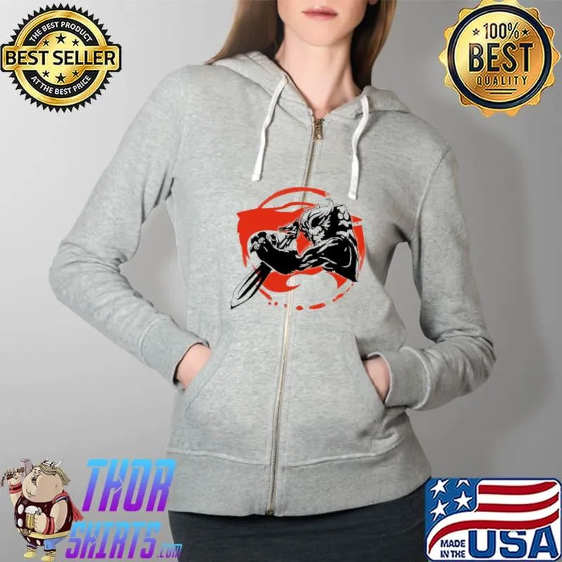 Thundercats 80's Cartoon Shirt Full Zip Hooded