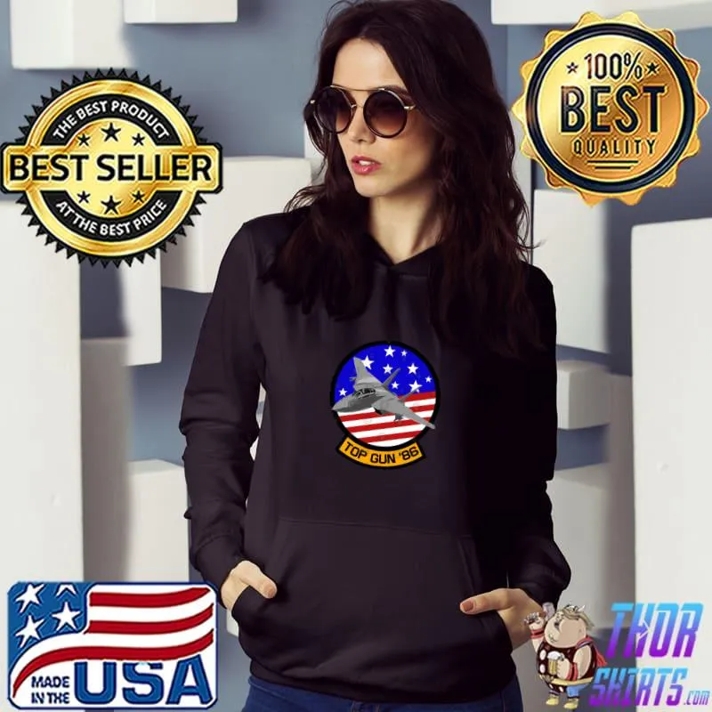 Top Gun &39;86 Patch T-Shirt Hoodie