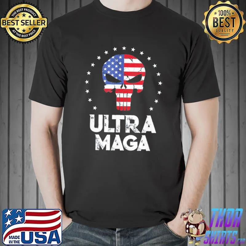 Ultra maga vintage American flag ultramaga shirt