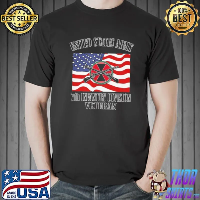 United States Army 7th Infantry Division Veteran Shirt