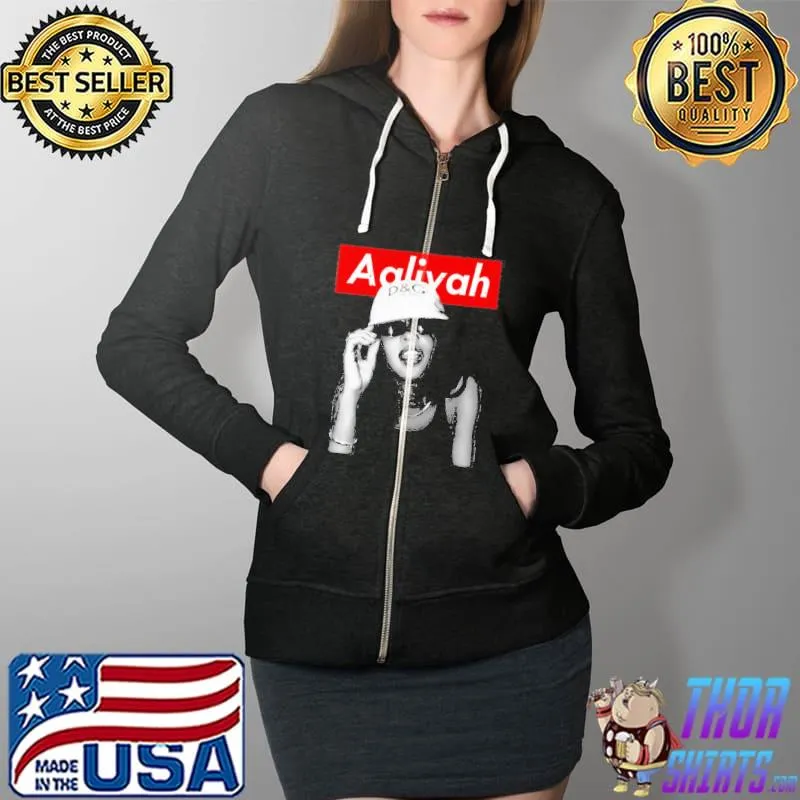 Vintage aaliyah music hip hop 90s Full Zip Hooded