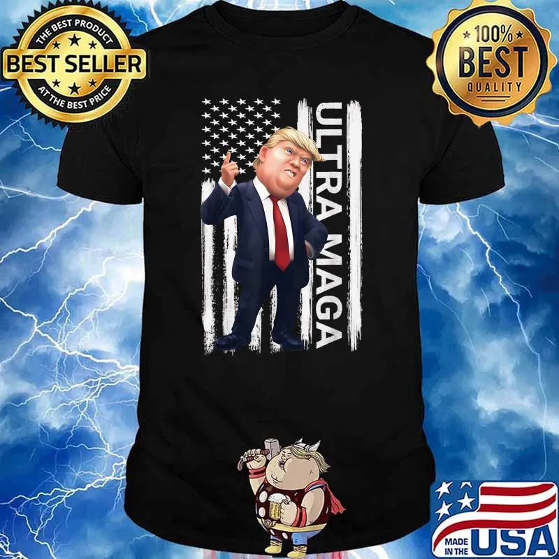 Vintage Grunge MAGA American Flag Pro Trump Ultra Maga Gifts T-Shirt