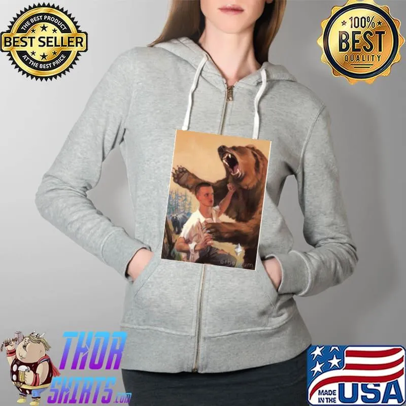 Vitalik punching bear s Full Zip Hooded