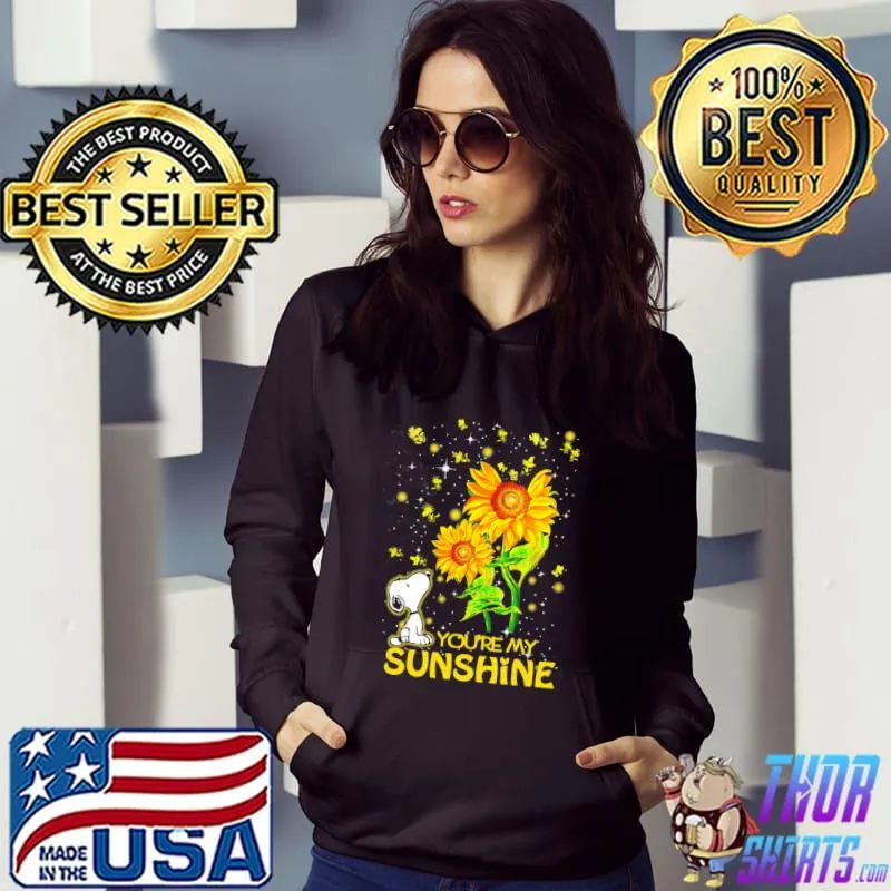 You're my sunshine snoopy woodstock sunflower Hoodie