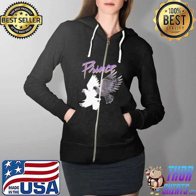 1984 prince purple rain doves world tour s Full Zip Hooded