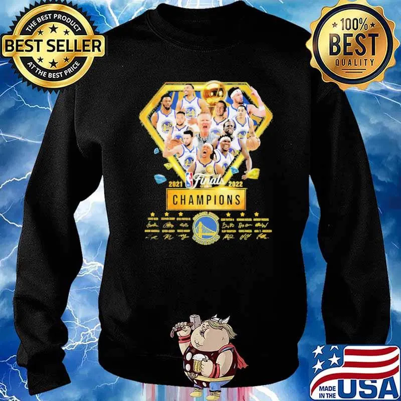 2021 2022 Finals Champions Gold State Warrior Shirt Sweater
