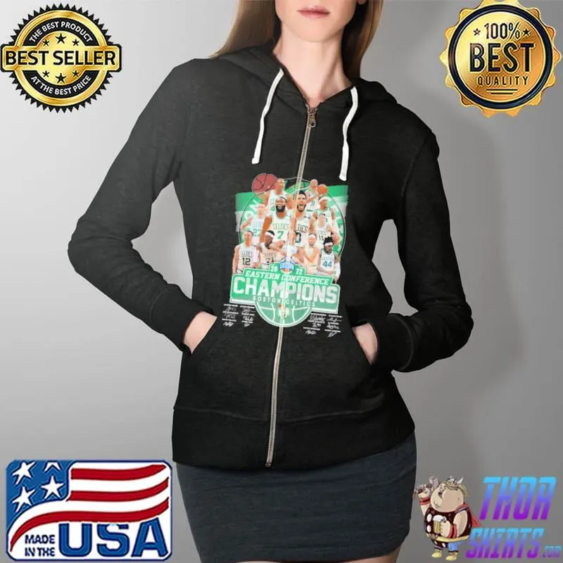 2022 Eastern Conference Champions Boston Celtics Shirt Full Zip Hooded