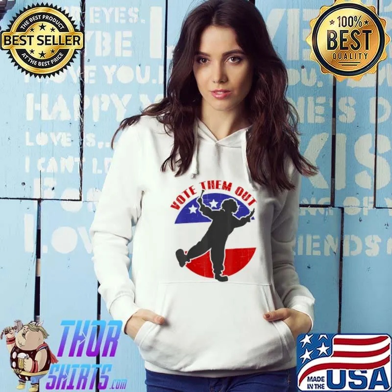 2022 election republican red democrat blue vote clown out s Hoodie