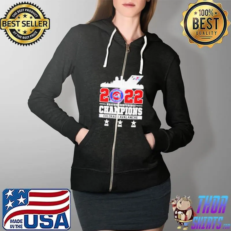 2022 western conference champions Colorado avalanche s Full Zip Hooded