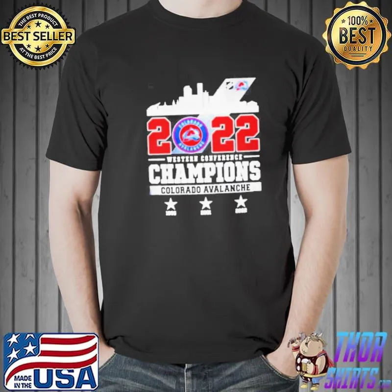 2022 western conference champions Colorado avalanche shirt