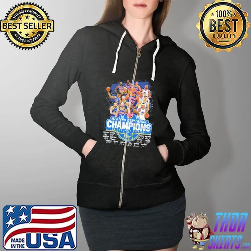 2022 Western Conference Champions Golden State Warrior Shirt Full Zip Hooded