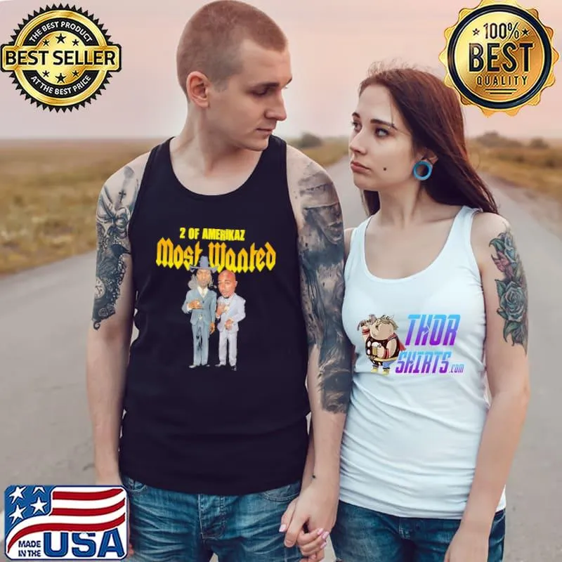 2Pac And Snoopy 2 Of Amerikaz Most Wanted Shirt Tank Top