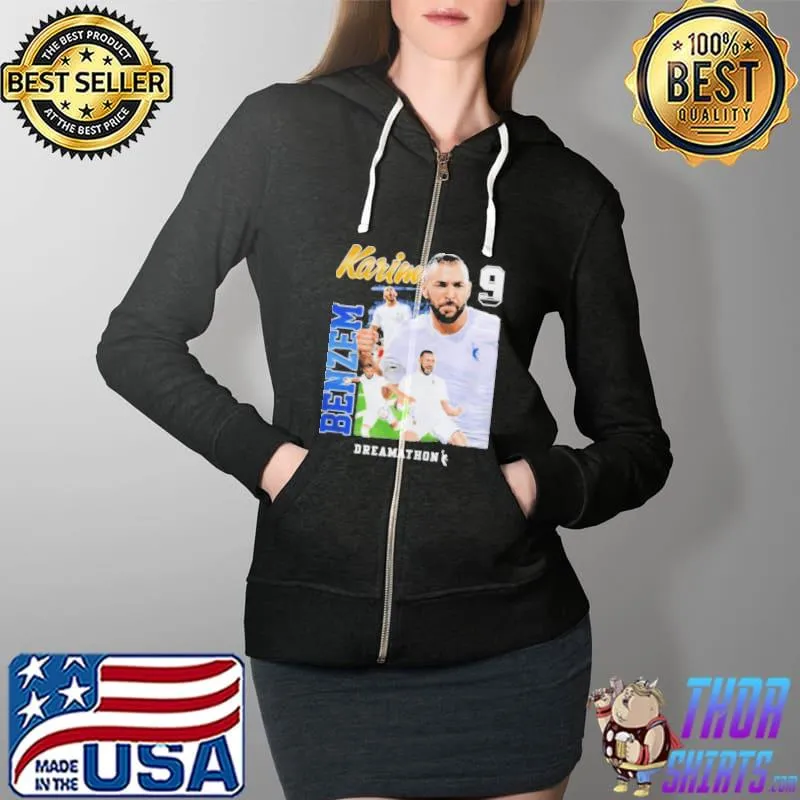 433 dreamathon merch karim benzema 9 dreams s Full Zip Hooded