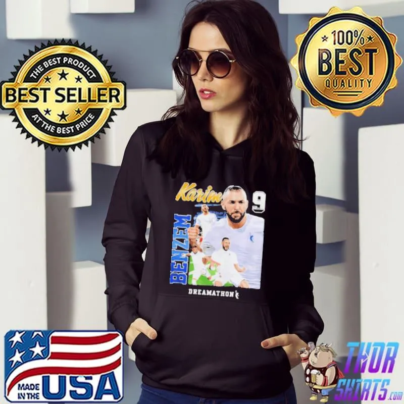 433 dreamathon merch karim benzema 9 dreams s Hoodie