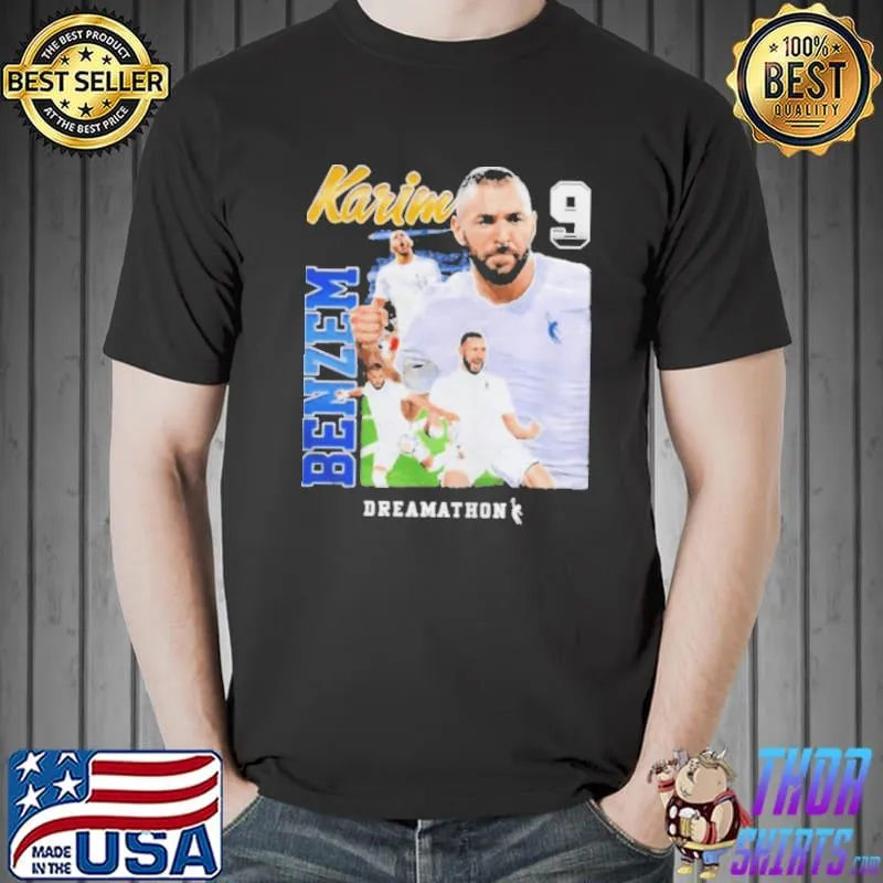 433 dreamathon merch karim benzema 9 dreams shirt