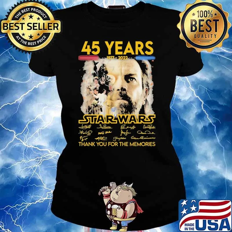 45 Years 1977 2022 Star Wars Shirt Ladies tee