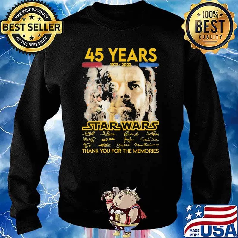 45 Years 1977 2022 Star Wars Shirt Sweater