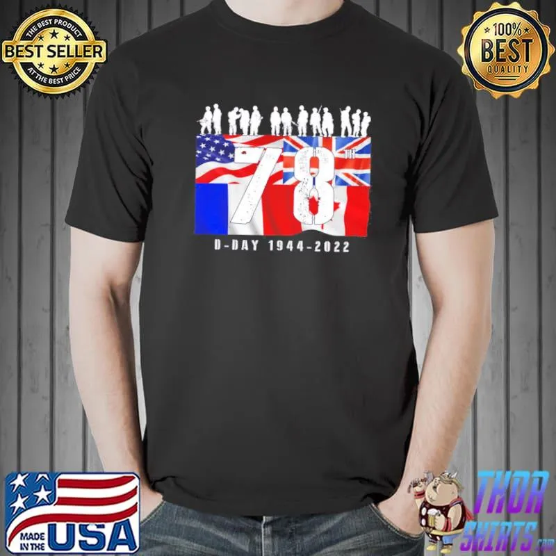 78th anniversary ww2 day allied landing France shirt