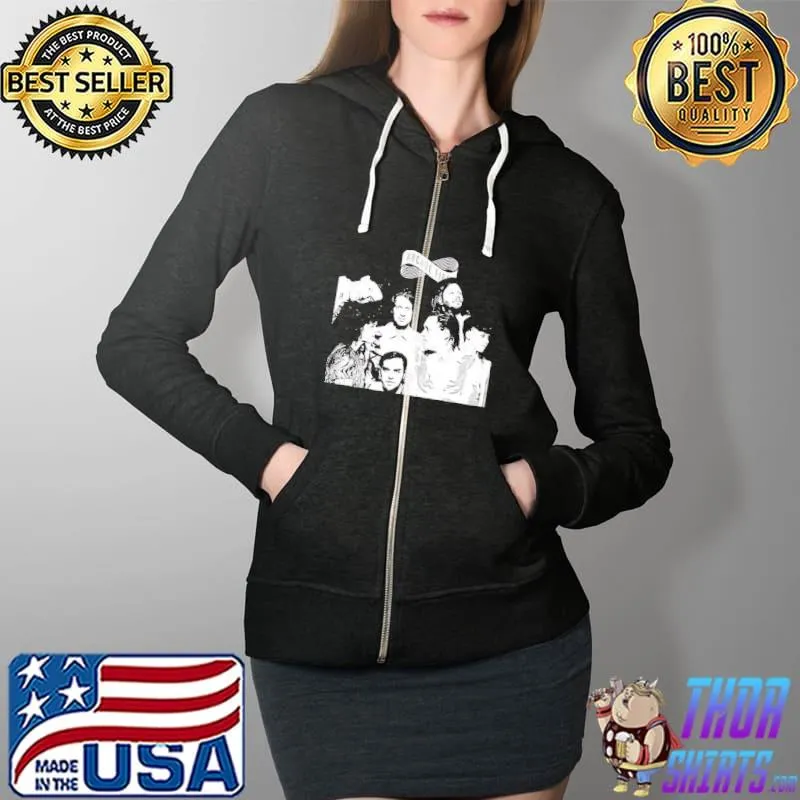 80's white vintage art arcade fire band s Full Zip Hooded