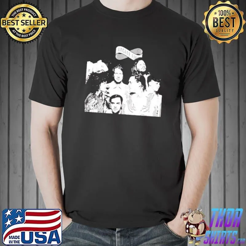 80's white vintage art arcade fire band s Unisex