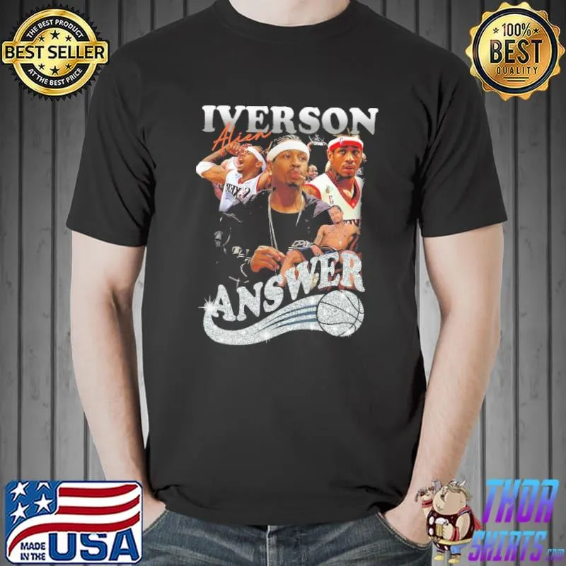Allen iverson the answer philadelphia 76ers shirt