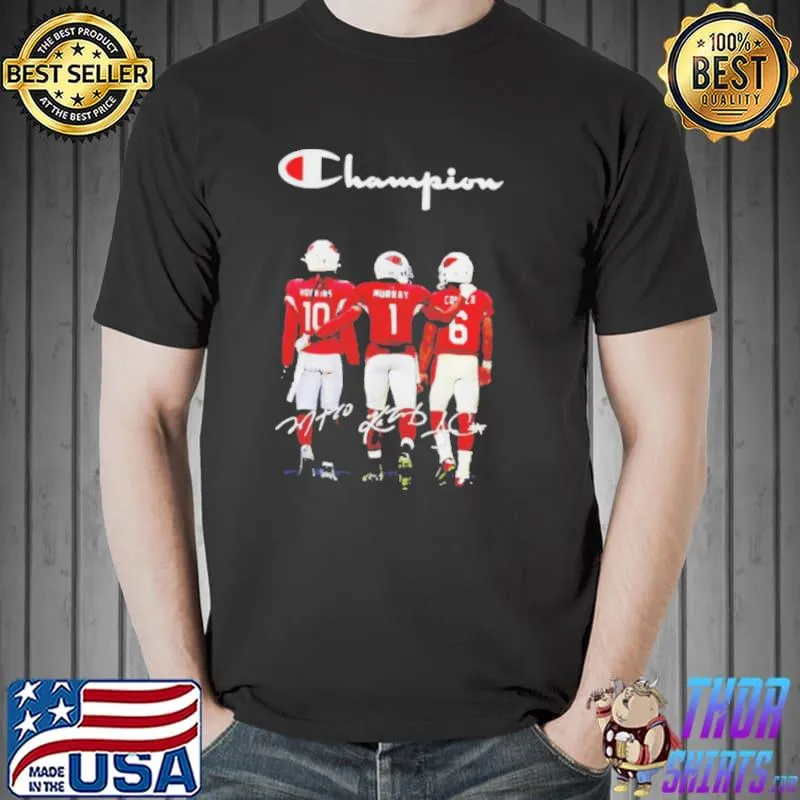 Arizona cardinals hopkins murray corner champion signatures shirt