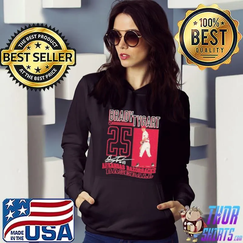 ArKansas razorbacks Brady tygart silhouette s Hoodie