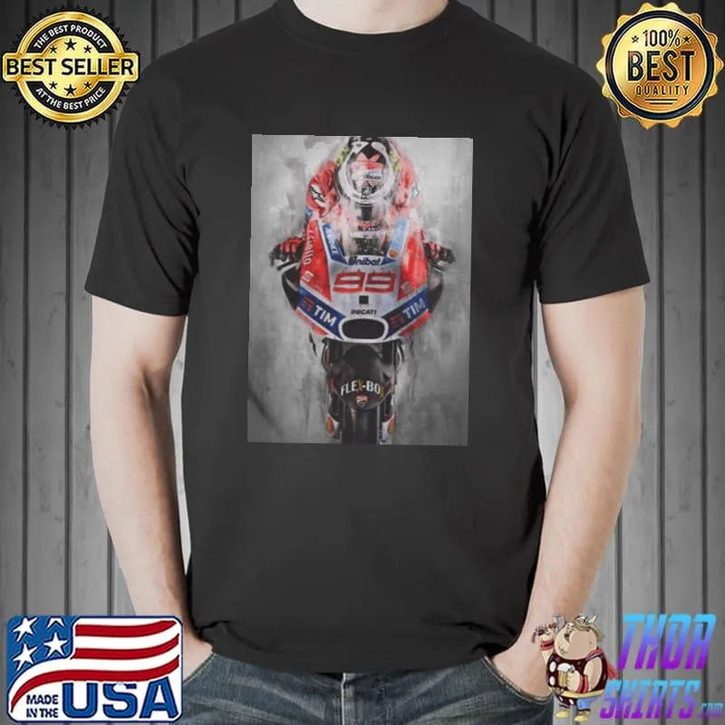 Art jorge lorenzo motor racing shirt