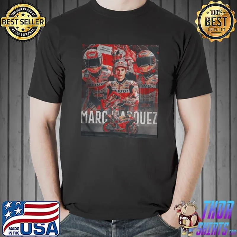 Art marc marquez motor racing shirt