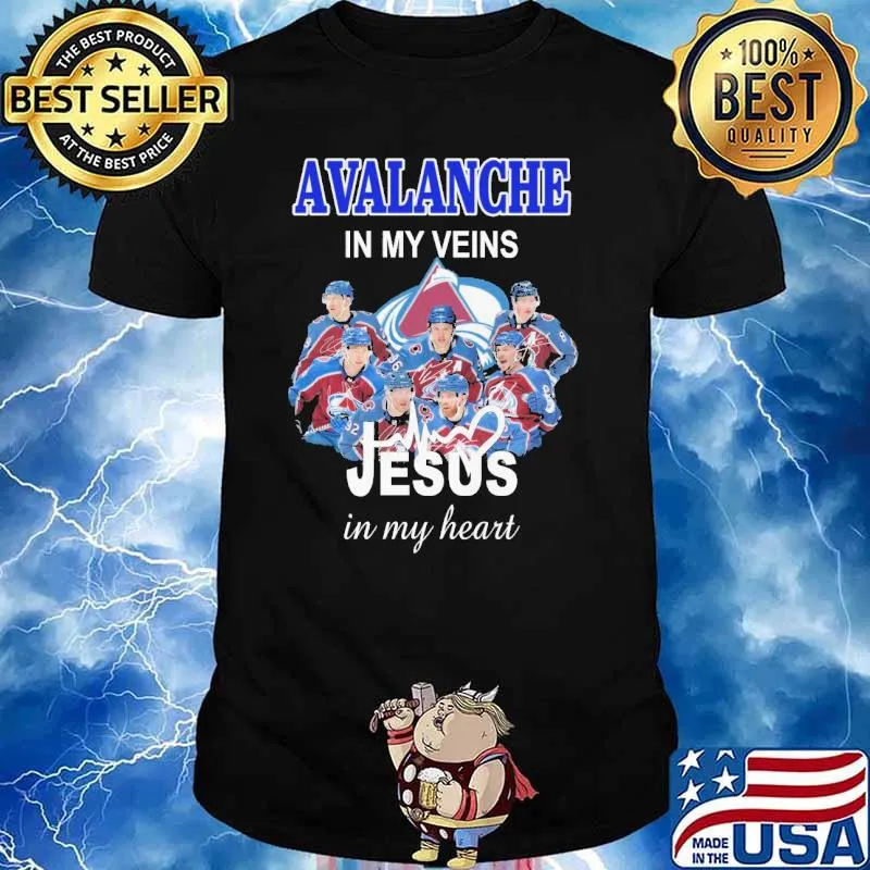 Avalanche In My Veins Jesus In My Heart Shirt