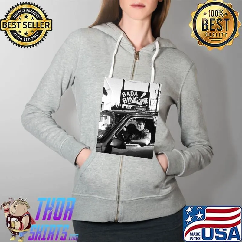 Bada Bing Tony Soprano open for Lunch Shirt Full Zip Hooded