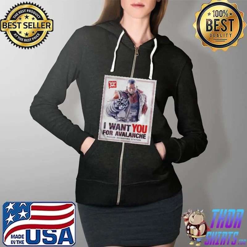 Barret wallace wants you for avalanche s Full Zip Hooded