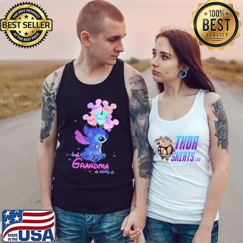 Best Grandma Ever Stitch Shirt Tank Top