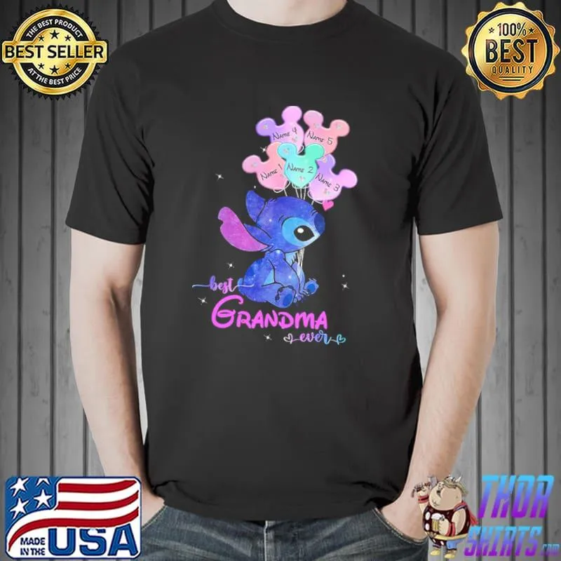 Best Grandma Ever Stitch Shirt Unisex