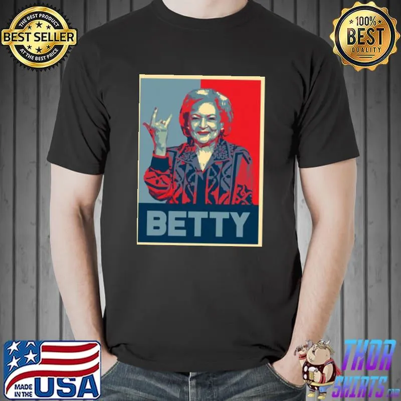 Betty white rock on the golden girls shirt