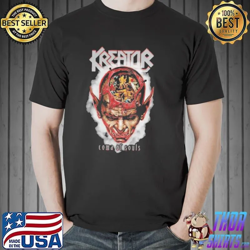 Blind guar kreator retro rock band shirt