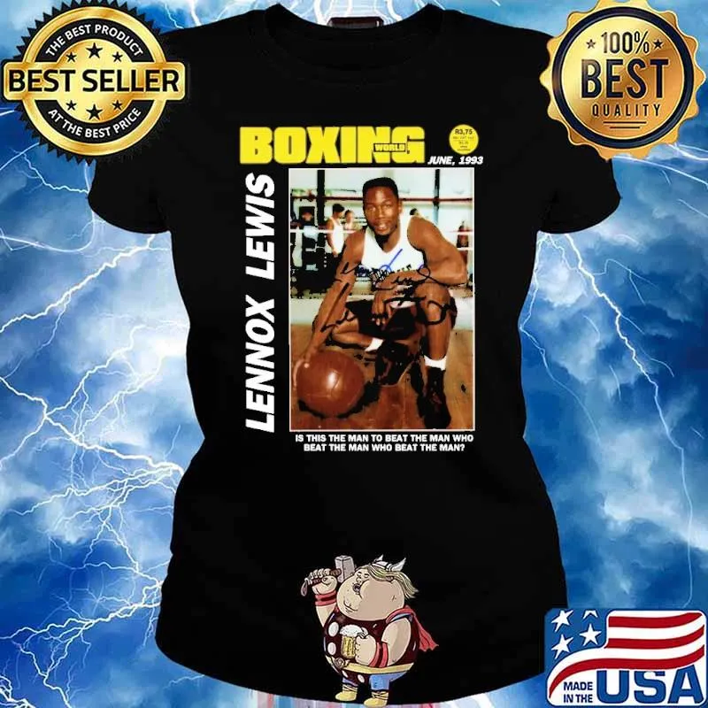 Boxing Lennox Lewis Boxing Shirt Ladies tee