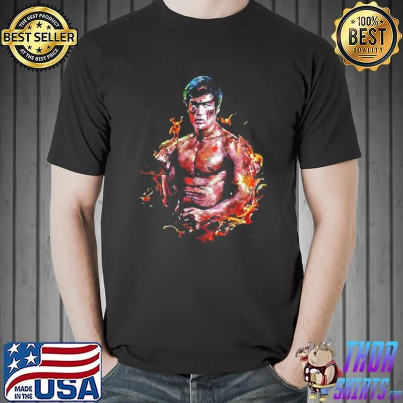 Bruce lee kung fu martial arts enter the dragon shirt