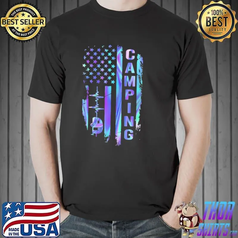 Camping Flag hologram Shirt